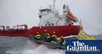 Greenpeace stops fish oil tanker in Channel in protest over African food insecurity - The Guardian