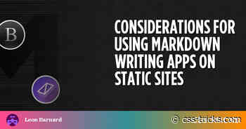Considerations for Using Markdown Writing Apps on Static Sites