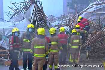 Worker killed and others trapped after scaffolding collapses in Hong Kong - Ealing Times