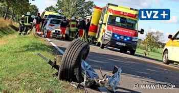 Frontalunfall: Golf-Fahrer bei Oschatz eingeklemmt - Leipziger Volkszeitung