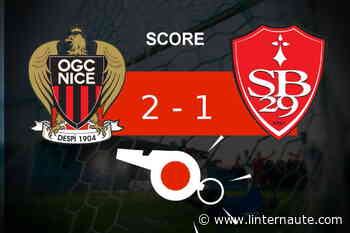Nice - Brest : coup dur pour le Stade Brestois (2-1), revivez les moments clés du match - Linternaute.com
