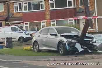 People taken to hospital after pole crash in Waltham Abbey