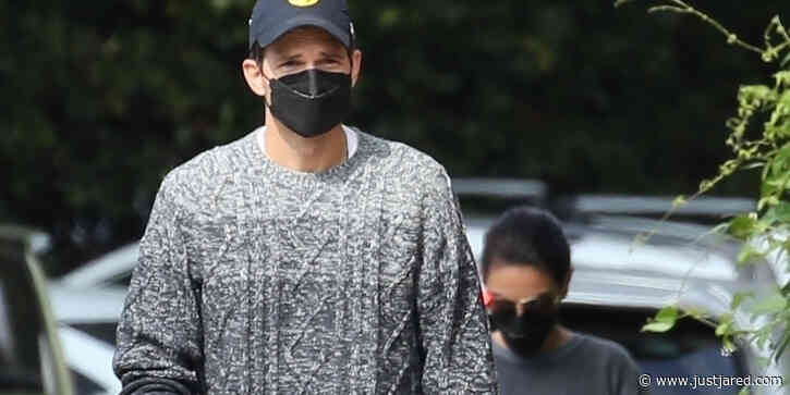 Mila Kunis & Ashton Kutcher Wear Cozy Fall Fashions While Running Errands