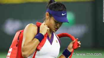 Emma Raducanu says she needs to cut herself 'some slack' after defeat at Indian Wells