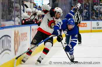 NHL preseason: Toronto Maple Leafs top Ottawa Senators 4-1 in finale - The Globe and Mail