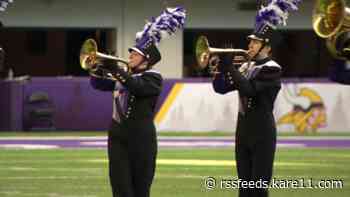 Thousands of marching band musicians return to football field to compete after a year off