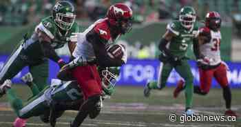 Stamps beat Roughriders on last-second Paredes field goal