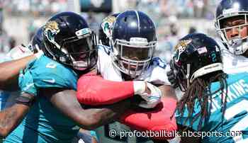 Titans lead Jaguars 24-13 at halftime