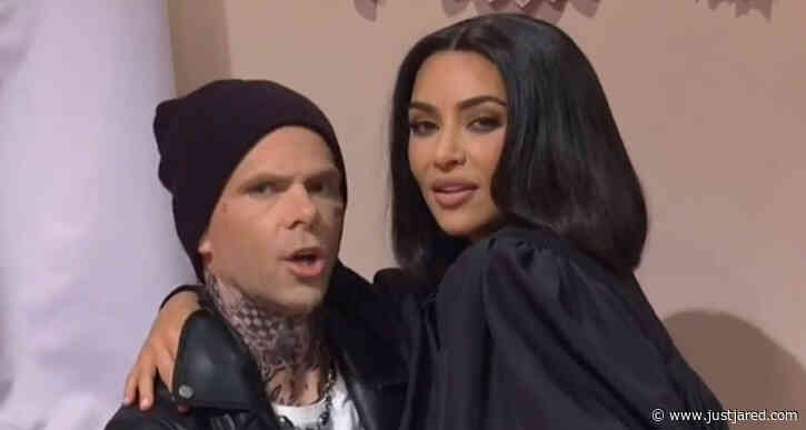 Kim Kardashian Trolls Sister Kourtney Kardashian & Travis Barker's Relationship on 'Saturday Night Live' - Watch!