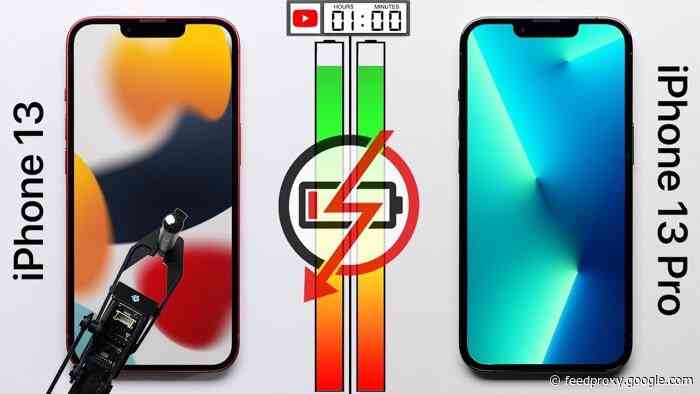 iPhone 13 vs iPhone 13 Pro battery life test (Video)