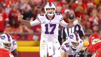 Patrick Mahomes intercepted as Bills extend lead over Chiefs on 'SNF'
