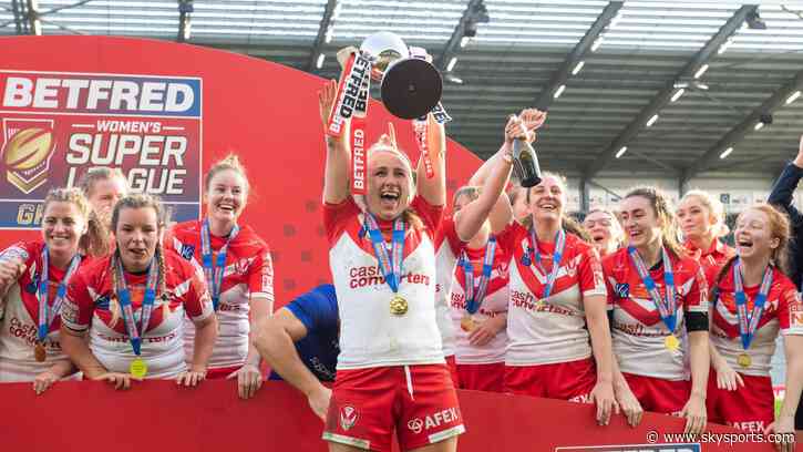 Women's Super League Grand Final: St Helens seal treble with 28-0 win over Leeds Rhinos - Sky Sports