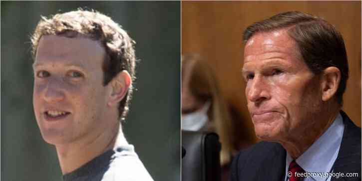 Democratic Sen. Richard Blumenthal says Facebook is 'proffering more talk & crocodile tears' after executive defends the company following whistle blower report