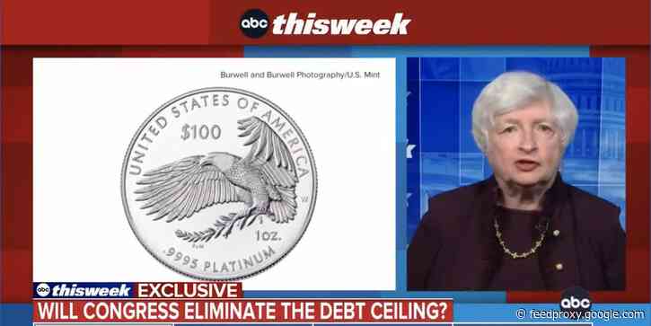Treasury Secretary Janet Yellen said minting a trillion-dollar coin would be a 'gimmick' that 'jeopardizes the independence of the Federal Reserve'