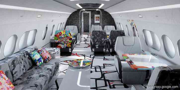 Airbus turned its A220 airliner into a private jet with the help of a graffiti artist - see inside