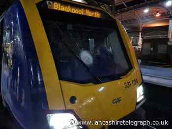 Image shows horrific damage after object thrown at train travelling 90mph