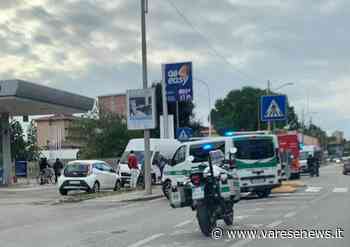 Incidente tra auto e moto in via Ercole Ferrario a Gallarate - varesenews.it