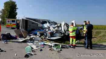 Unfall bei Neu-Ulm: Familie aus Brandenburg überlebt Mega-Crash mit Wohnmobil - Zehn Verletzte - SWP