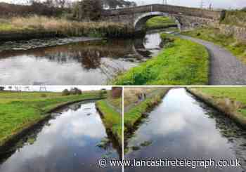Leeds and Liverpool Canal bursts banks at Rishton