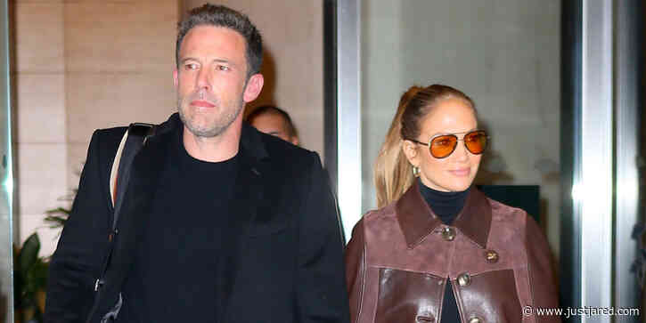 Jennifer Lopez & Ben Affleck Check Out Of Their Hotel After Attending 'The Last Duel' Premiere Together