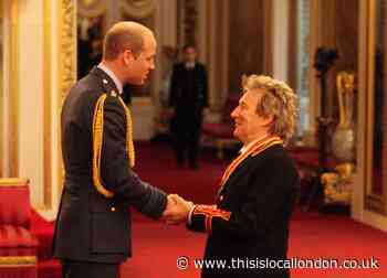 Remembering when Sir Rod Stewart was knighted by Prince William