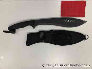 Greenwich: Man speeding on e-scooter found with large knife