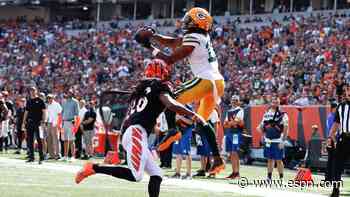 Aaron Rodgers puts Davante Adams on catch and repeat in win over Bengals
