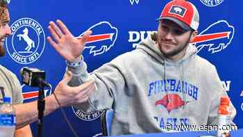 Bills QB Josh Allen teams with fans to sell retro high school sweatshirts