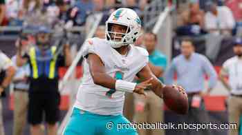 Brian Flores: Hopefully Tua Tagovailoa will be ready to go this week
