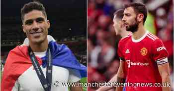 Manchester United's Bruno Fernandes sends Raphael Varane message after Nations League injury - Manchester Evening News