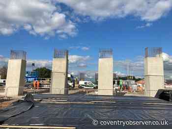 New pictures show how Coventry's congestion-busting flyover on the A46 in Binley is progressing - Coventry Observer
