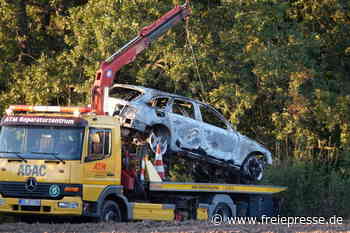 Leichnam in ausgebranntem Auto in Hainichen gefunden - Freie Presse