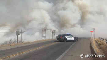 Evacuation order in place in Madera County due to grass fire