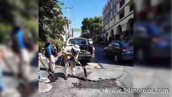Dan mantenimiento a avenidas y carreteras en Cuernavaca - 24 Morelos