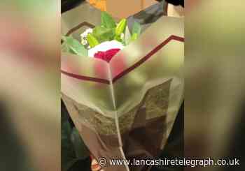 Youths buy flowers to apologise after throwing food and bottles at persons house in Bacup