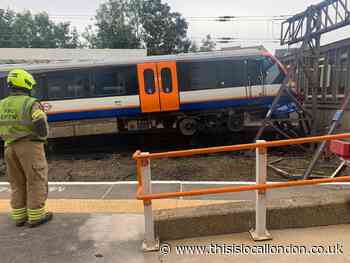 Two injured after train derails at Enfield Town station