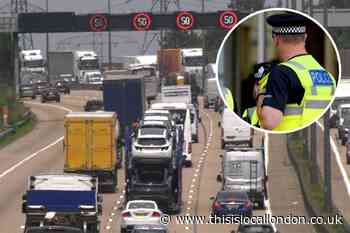 M25 Orpington police delay: Serious crash