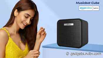 Ptron Musicbot Cube Smart Speaker Launched in India With Inbuilt Alexa Support