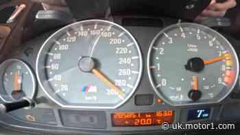 BMW M3 V10 uses whole speedometer on Autobahn, hits 186 mph