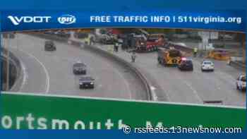 Traffic Alert: Eastbound lanes of West Norfolk Bridge in Portsmouth closed due to crash