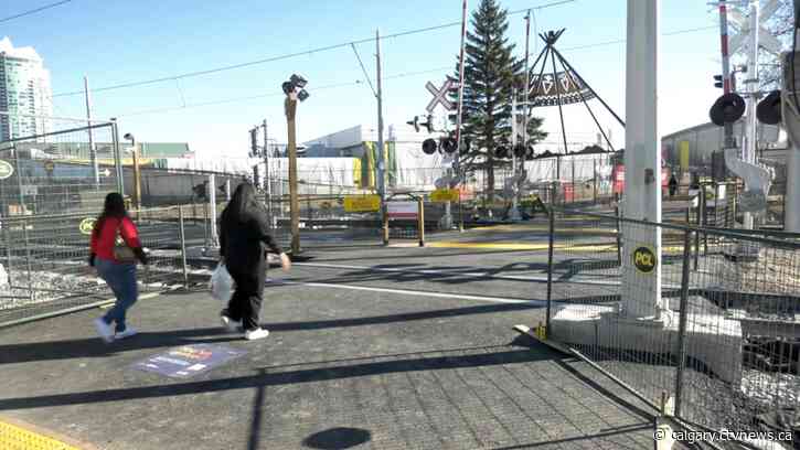 2 pedestrian friendly access points open at Victoria Park/Stampede LRT station