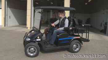 Waseca officer shot in line of duty surprised with custom golf cart