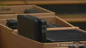 School No. 8 gets 50 laptops from Rochester Rotary Members