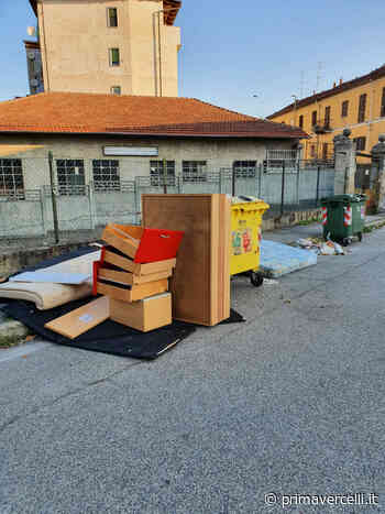 Ingombranti abbandonati in via Dalmazia e Rione Concordia - Prima Vercelli