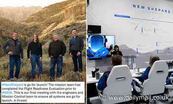 Blue Origin's New Shepard rocket is CLEARED for launch today