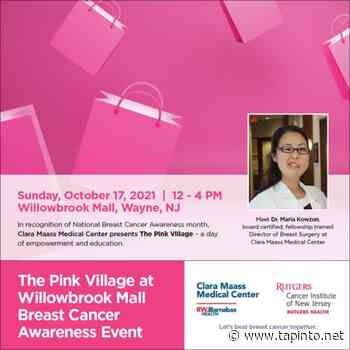 Clara Maass Medical Center to Host 'Pink Village' Breast Health Expo for Breast Cancer Awareness Month - TAPinto.net