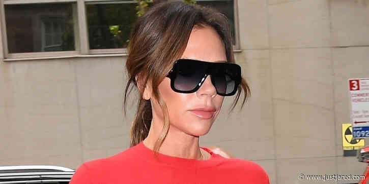 Victoria Beckham Rocks A Bright Outfit For 'Good Morning America' Appearance