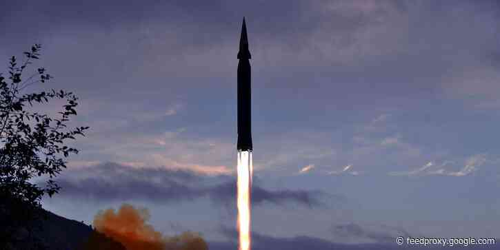 North Korea offered a good look at its new hypersonic missile as Kim Jong Un vowed to build 'invincible military'