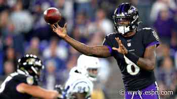 Tannenbaum's Week 5 QB rankings: Lamar Jackson rises, a new No. 1 and more