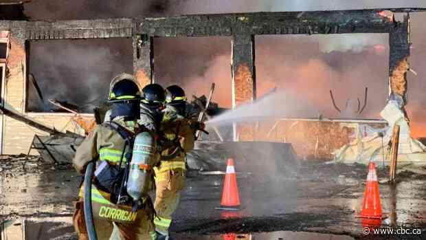 Fire destroys half of commercial building in Lawrencetown - CBC.ca